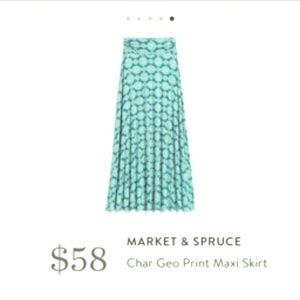 Market & Spruce Maxi Skirt